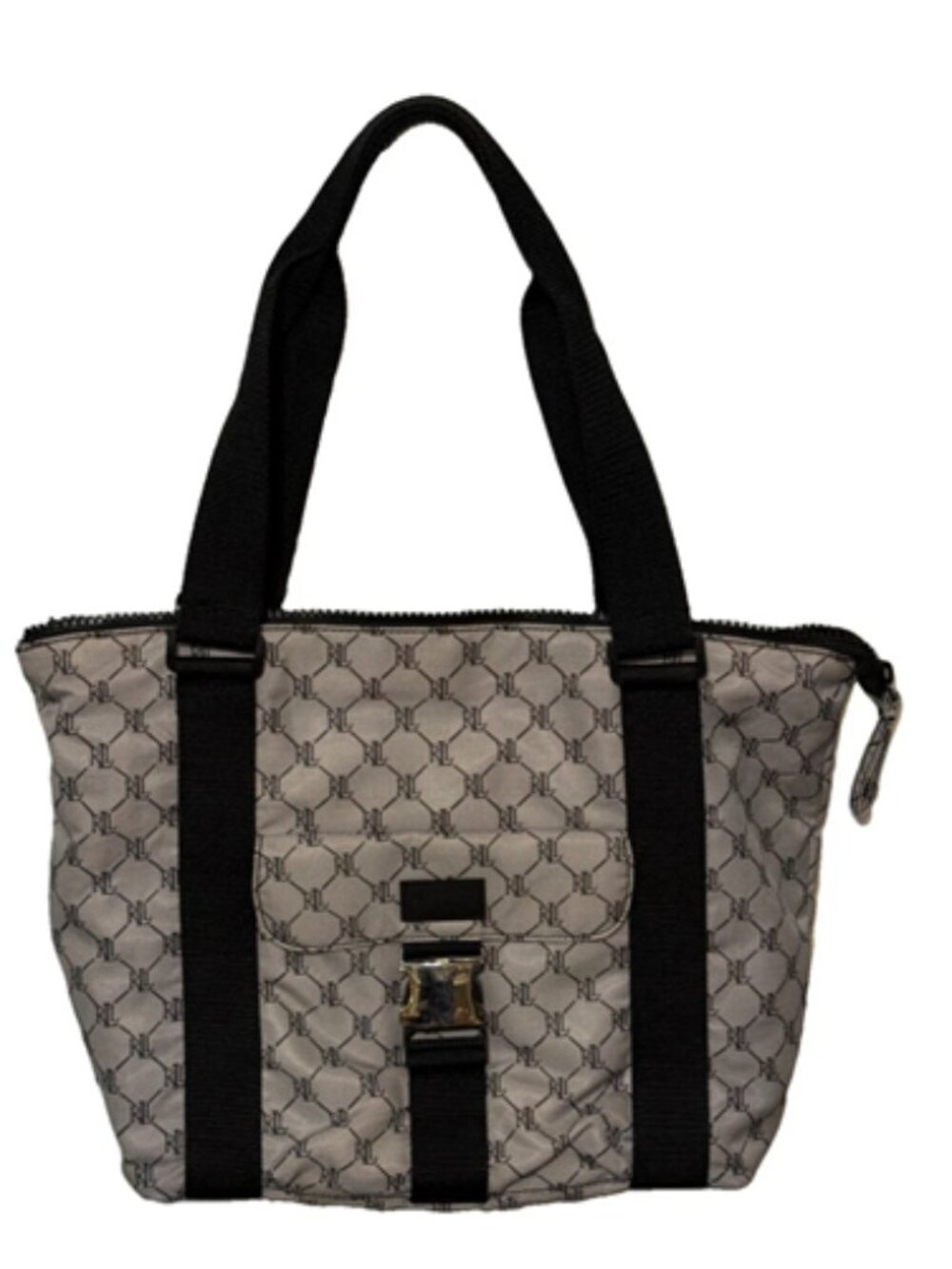 LAUREN By Ralph Lauren Signature Canvas Tote 14"W x 11"H